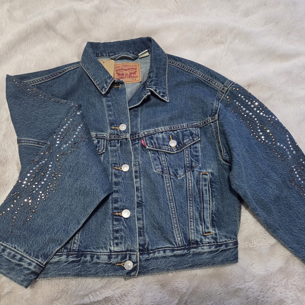 Levi's Studded Blue Jean Jacket